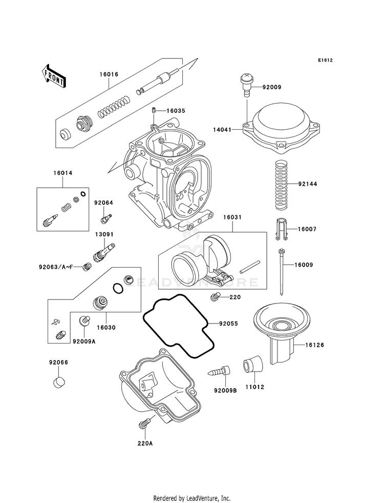 Carburetor Parts Schematic