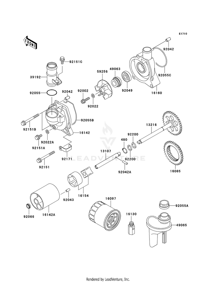 Oil Pump/Oil Filter Schematic