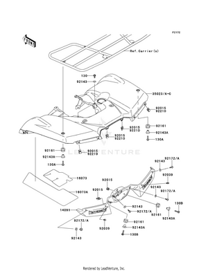 Rear Fender(s) Schematic