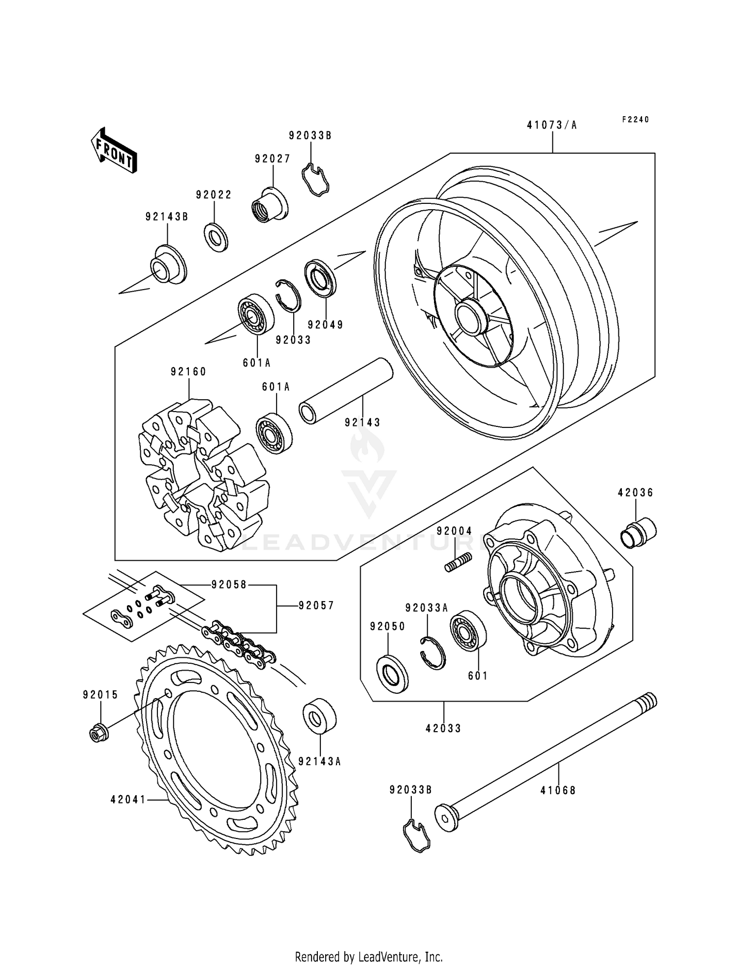 REAR WHEEL/CHAIN