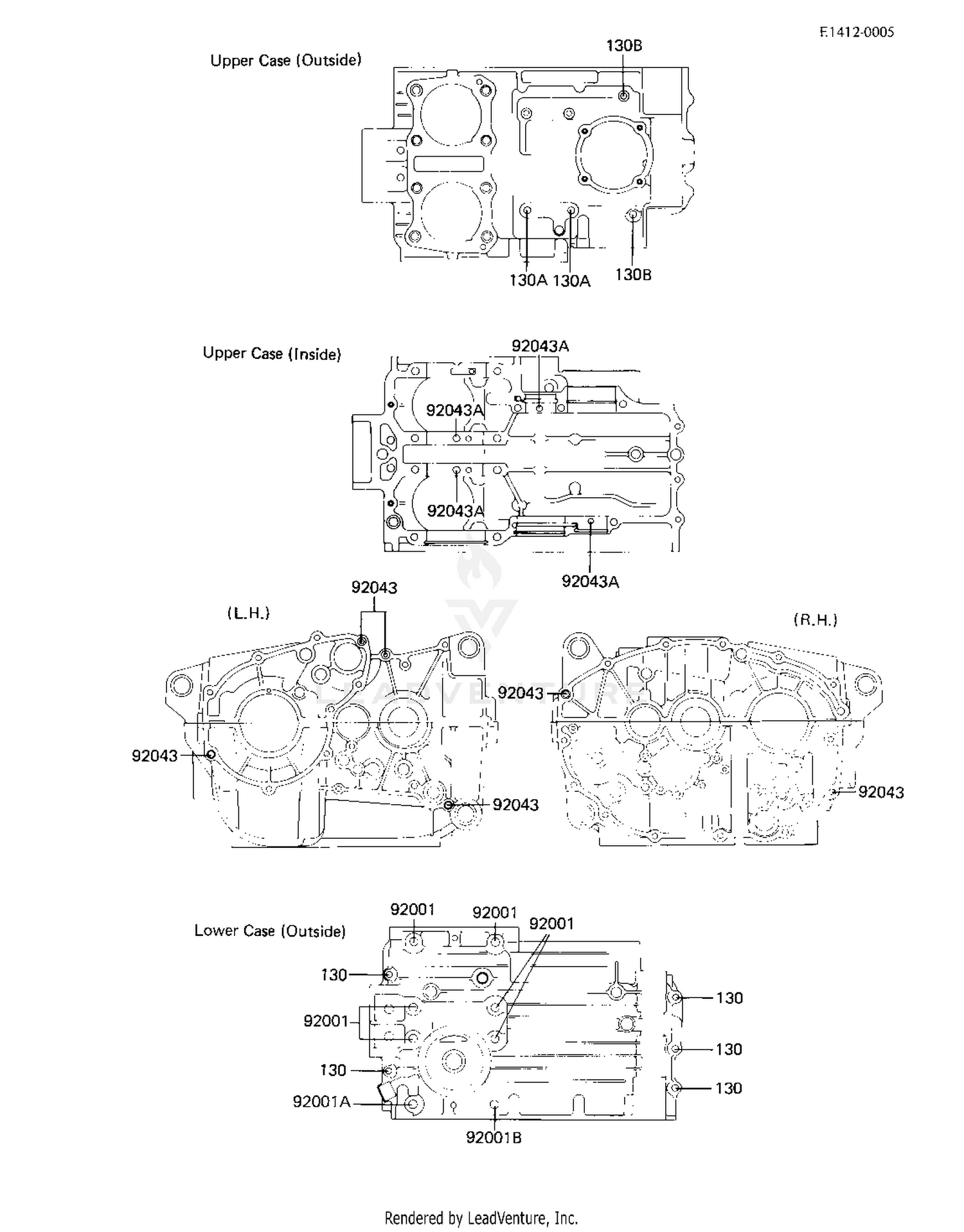 CRANKCASE BOLT & STUD PATTERN