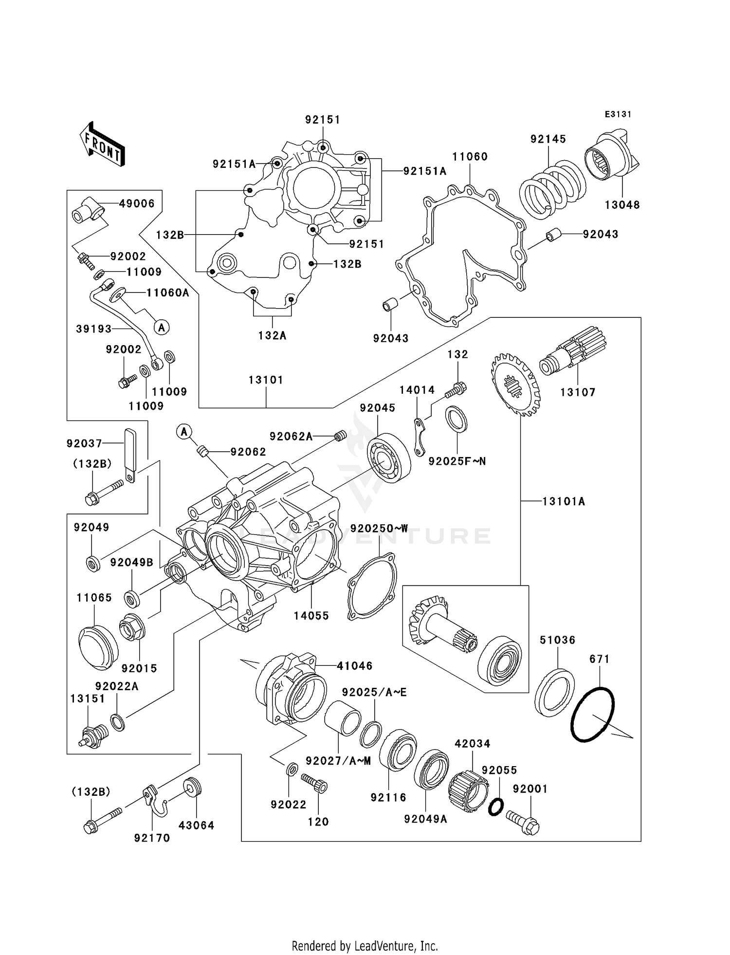 FRONT BEVEL GEAR