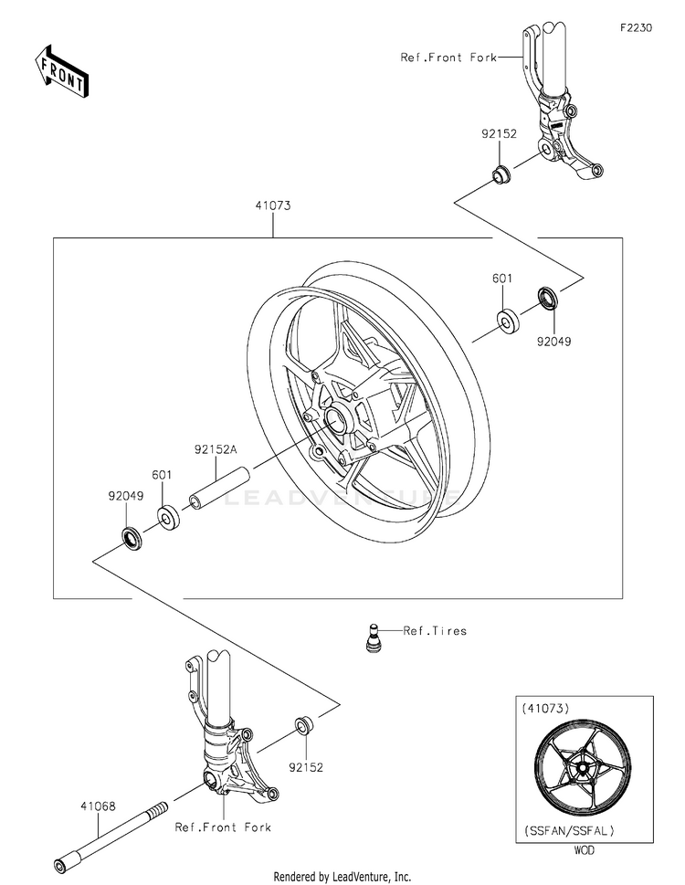Front Wheel Schematic