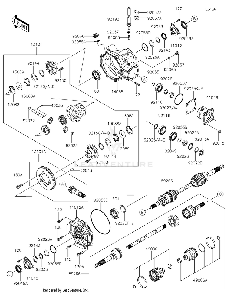 Drive Shaft-Front Schematic