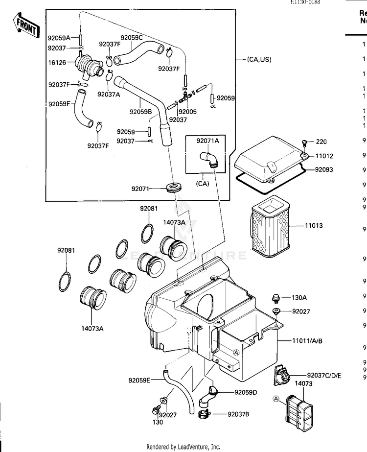 Air Cleaner Schematic