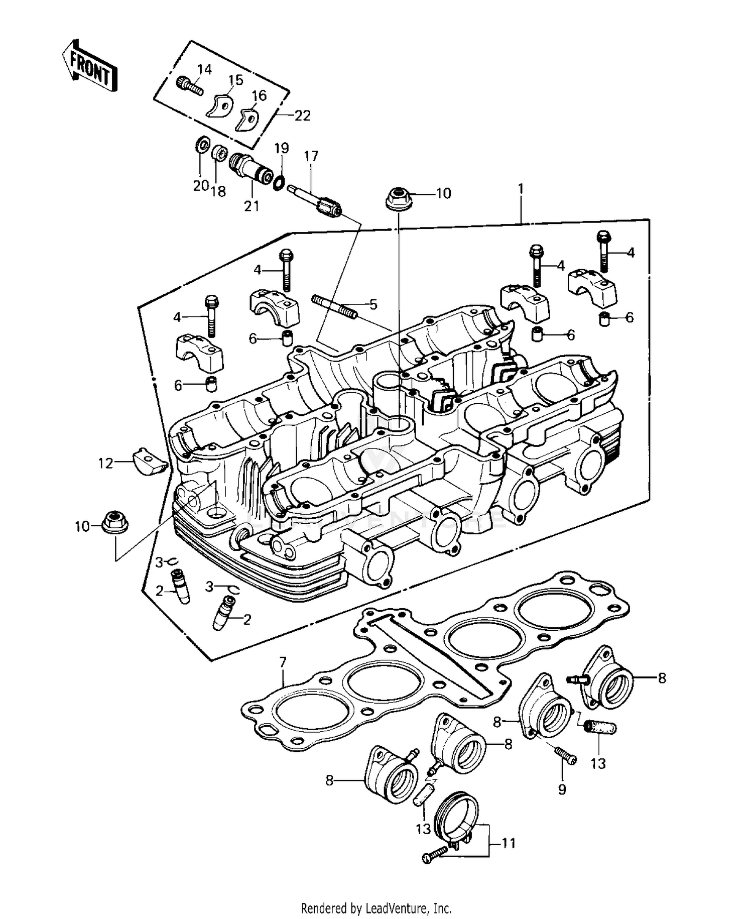 CYLINDER HEAD ('80-'81 C1/C2)