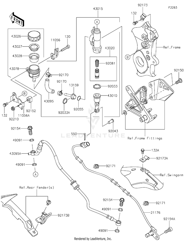 Rear Master Cylinder Schematic