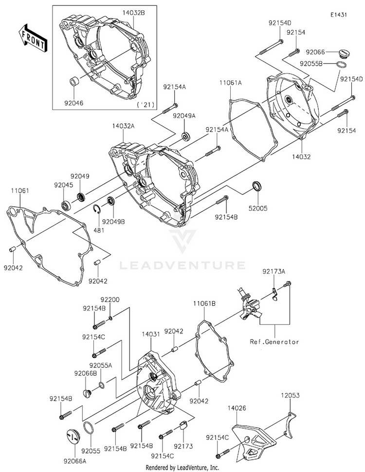 Engine Cover(S) Schematic