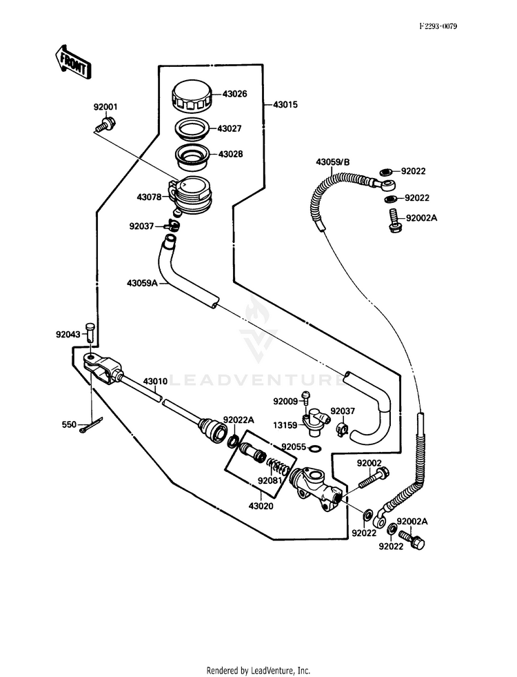 Rear Master Cylinder Schematic