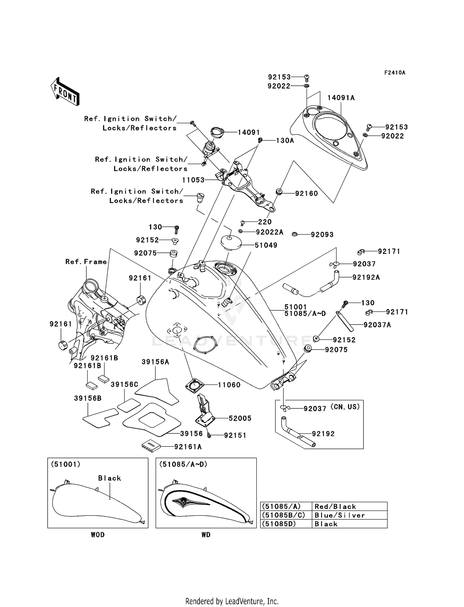 FUEL TANK (D8F/D8FA)