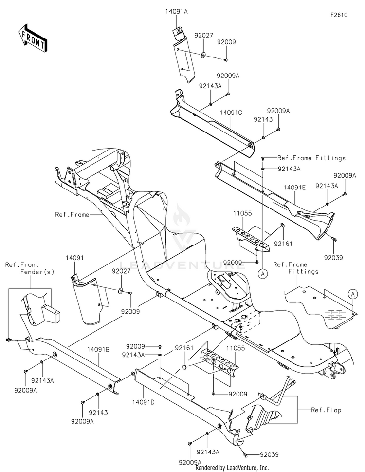 Side Covers/Chain Cover Schematic