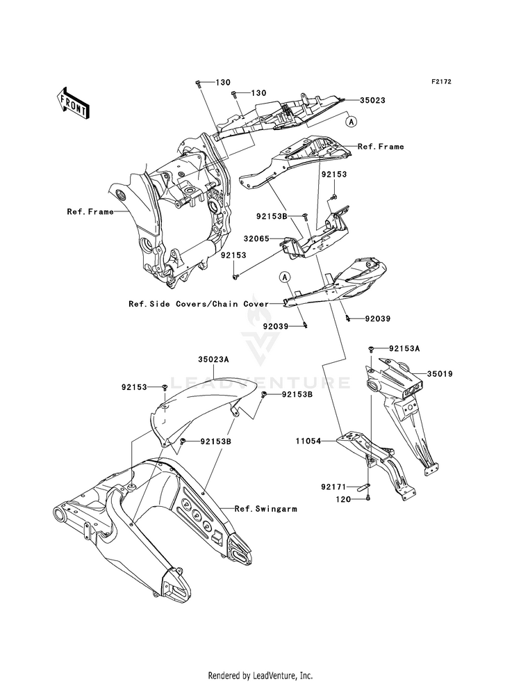 Rear Fender(S) Schematic
