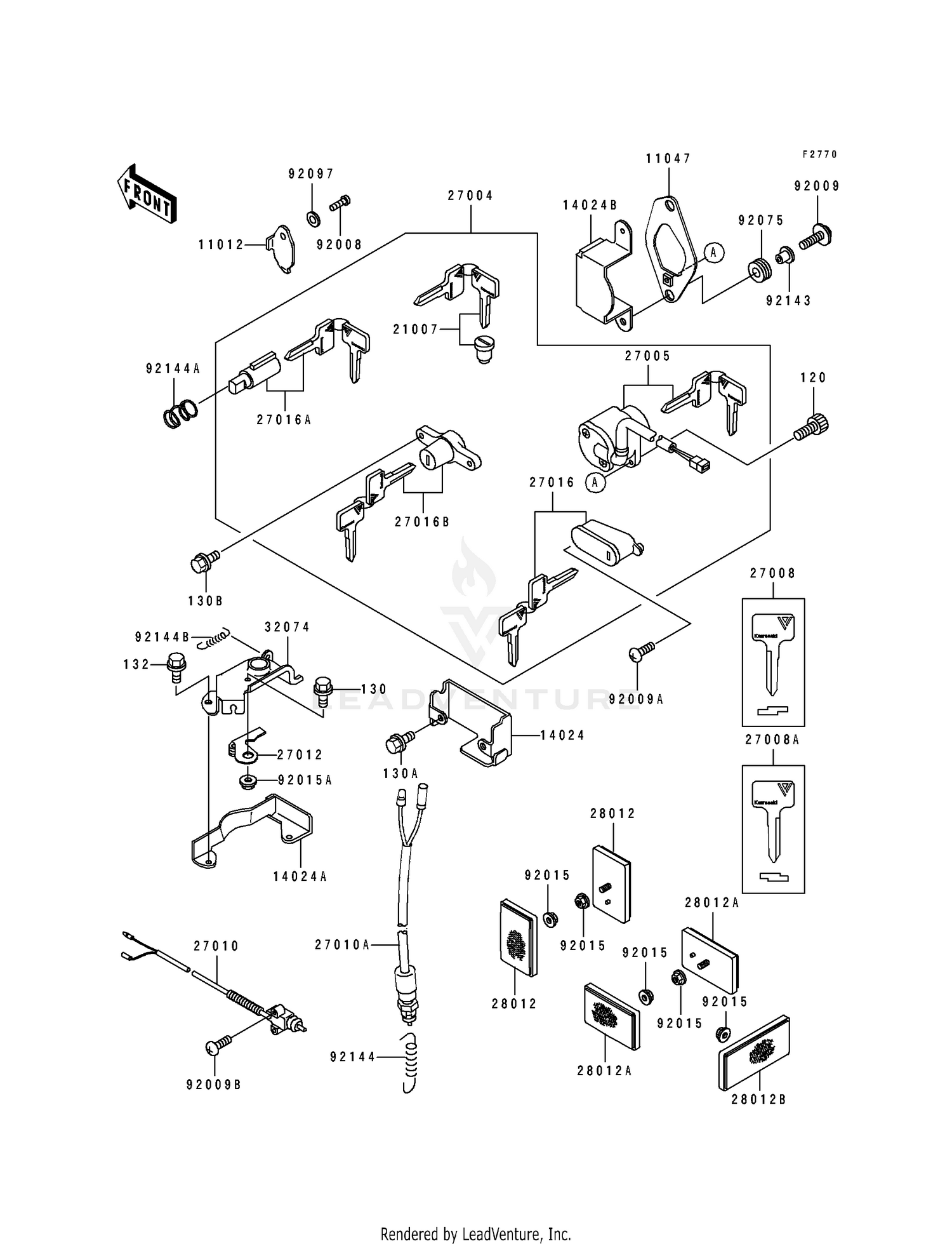 IGNITION SWITCH/LOCKS/REFLECTORS