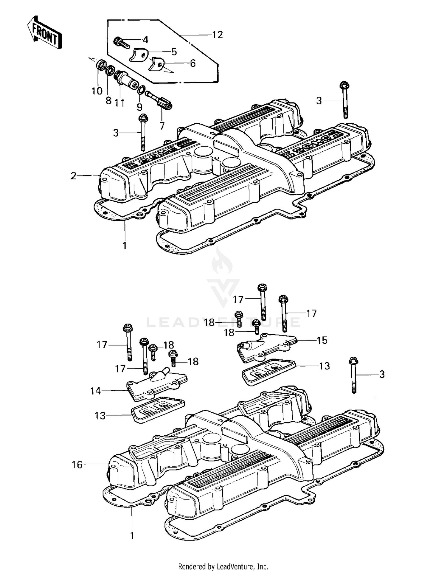 CYLINDER HEAD COVER ('80 KZY 50-E1)