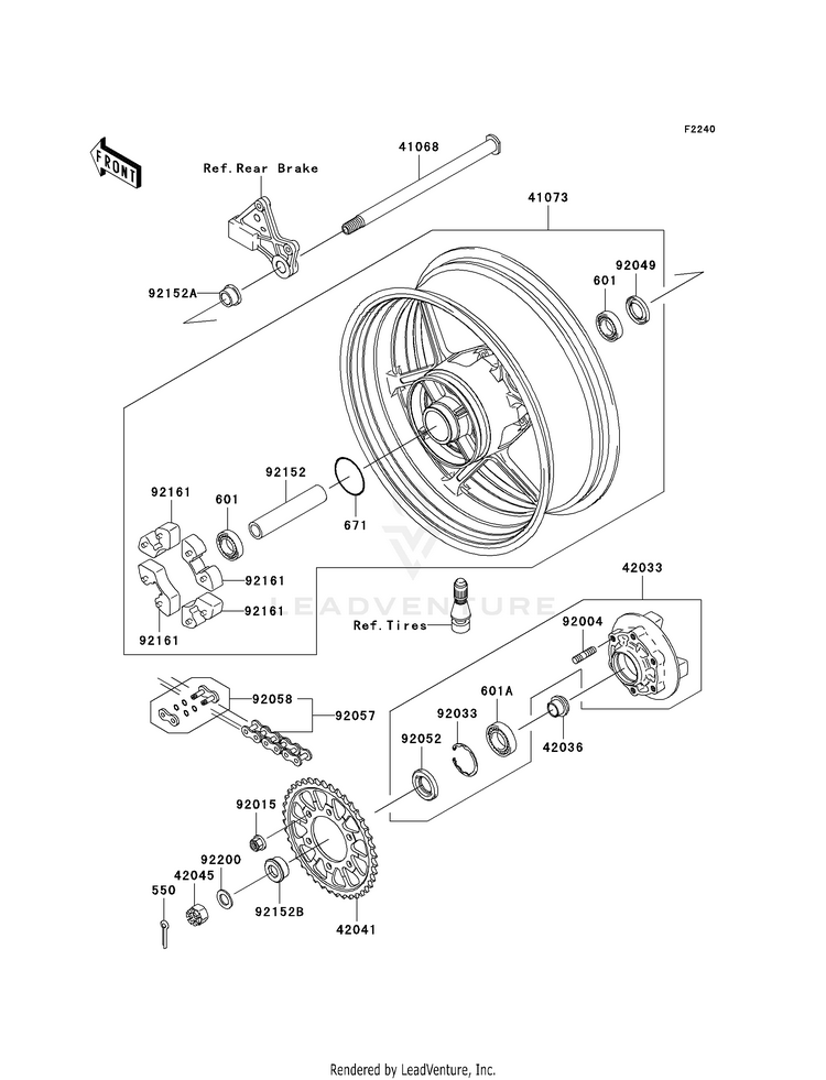 Rear Wheel/Chain Schematic