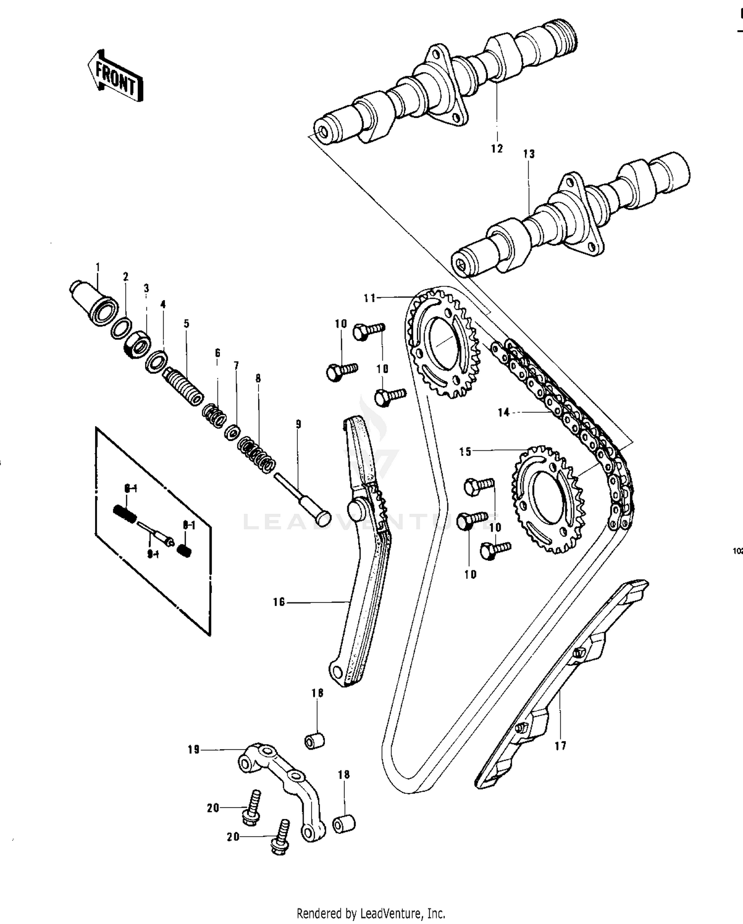 CAMSHAFTS/CHAIN/TENSIONER