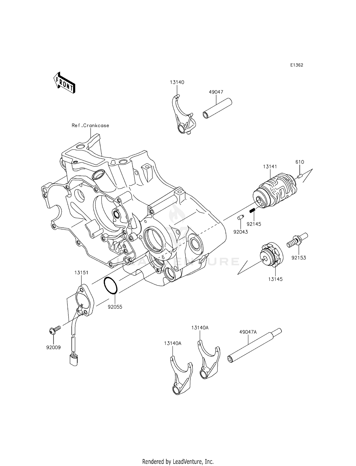 GEAR CHANGE DRUM/SHIFT FORK(S)