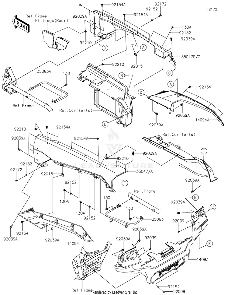 Rear Fender(S) Schematic