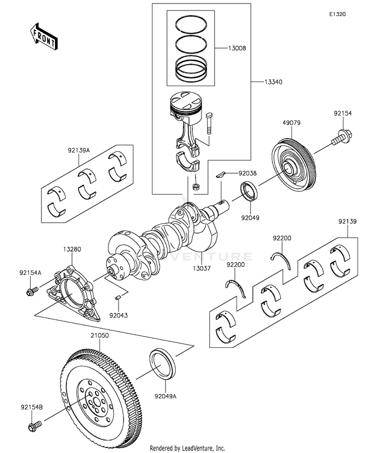 Crankshaft/Piston(S) Schematic
