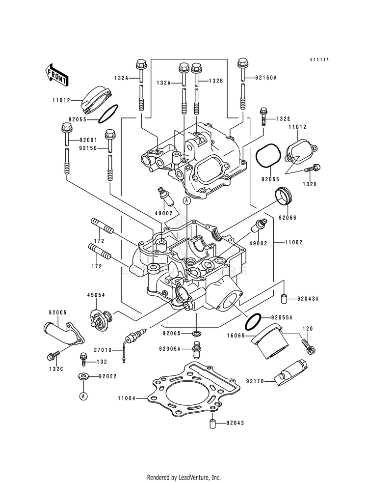 Cylinder Head (Lf400ae532918-) Schematic