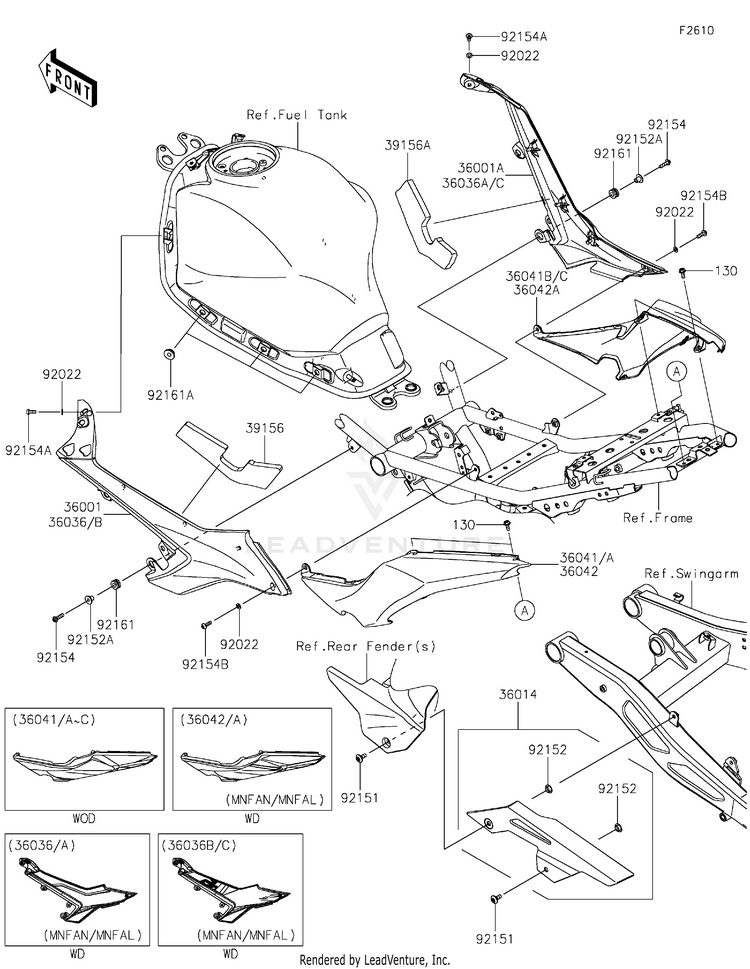 Side Covers/Chain Cover Schematic