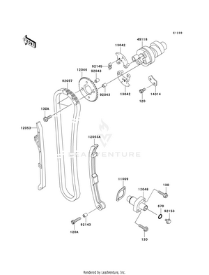 Camshaft(s)/tensioner Schematic