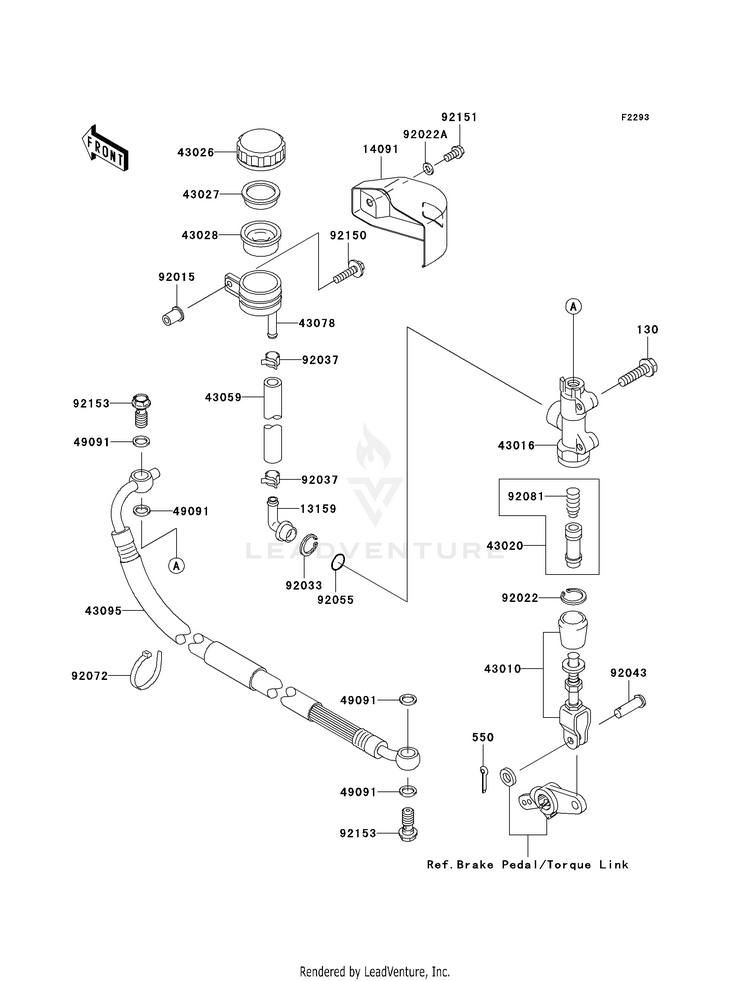 Rear Master Cylinder Schematic
