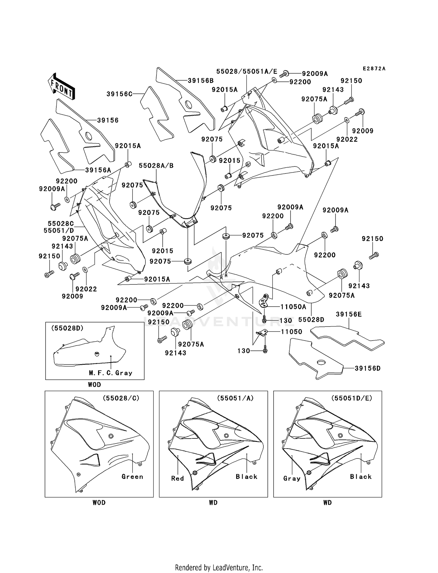 COWLING LOWERS (ZX900-E2)