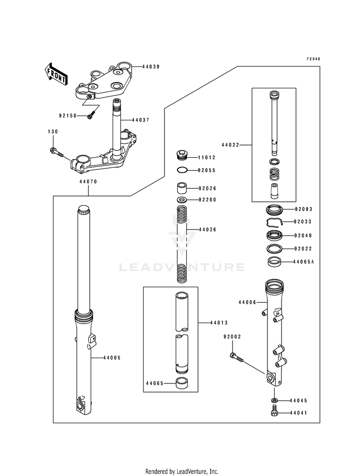 Front Fork Schematic