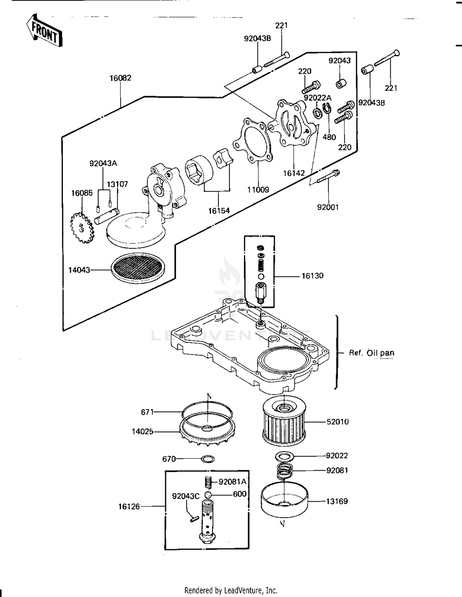 OIL PUMP/OIL FILTER ('81-'82 H1/H2)