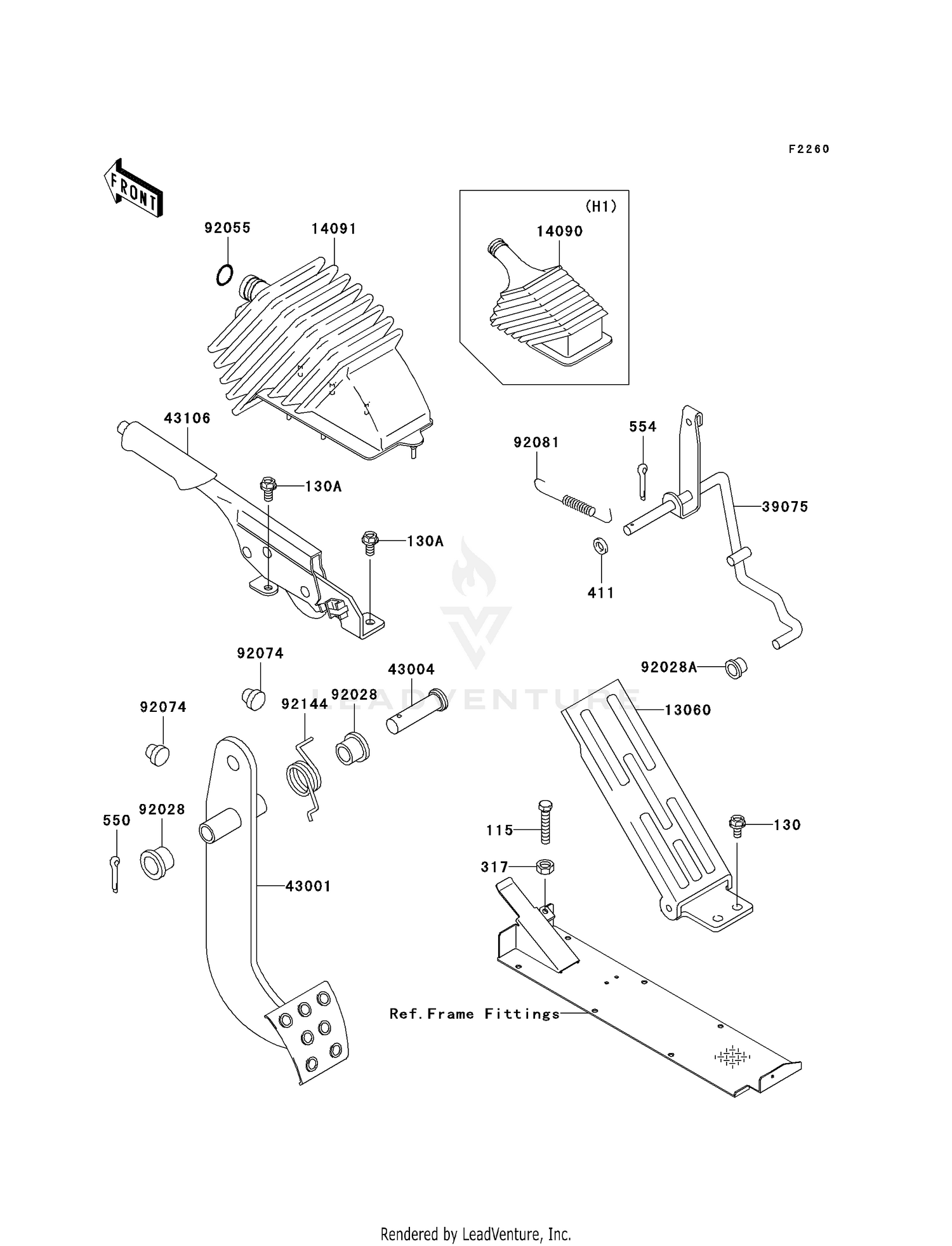 BRAKE PEDAL/THROTTLE LEVER