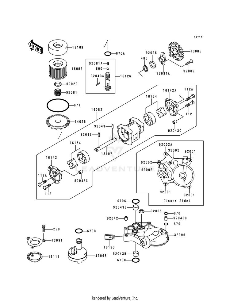 Oil Pump/Oil Filter Schematic