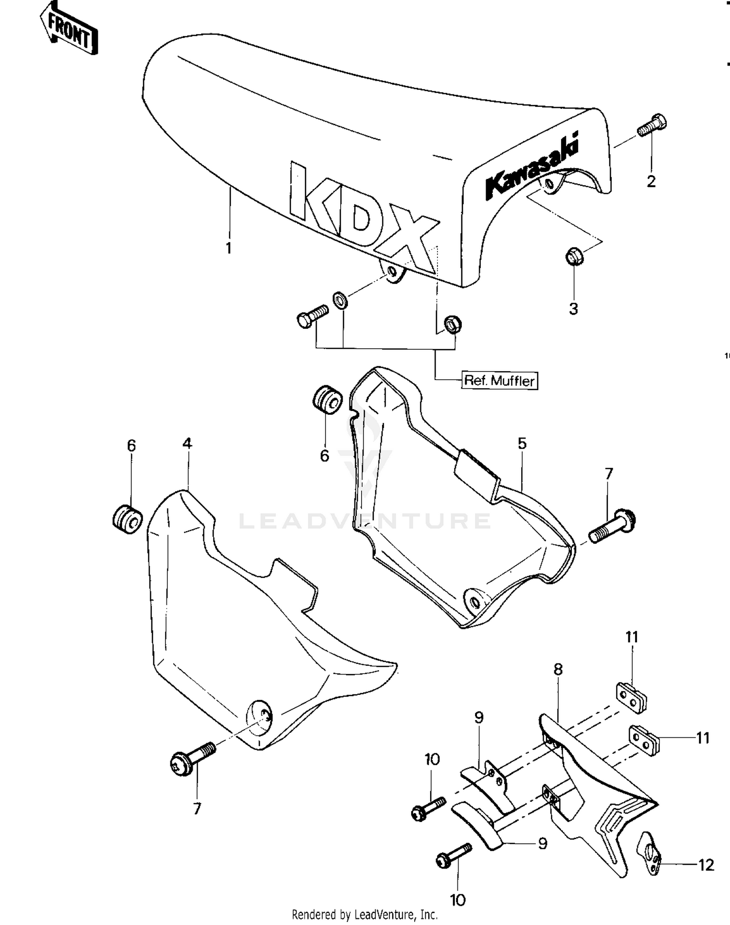 SEAT/SIDE COVERS/CHAIN COVER
