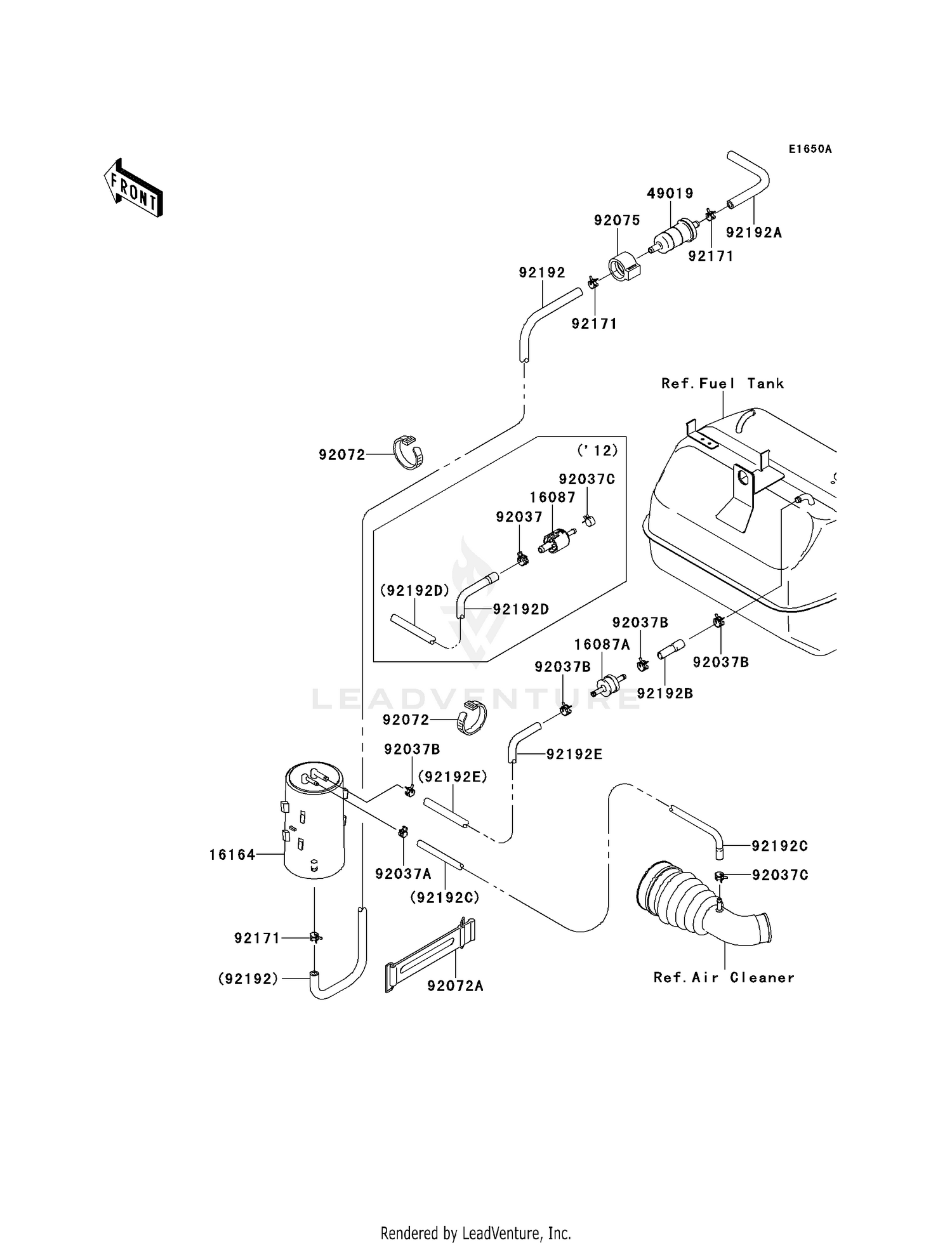FUEL EVAPORATIVE SYSTEM (ACF-AFF)