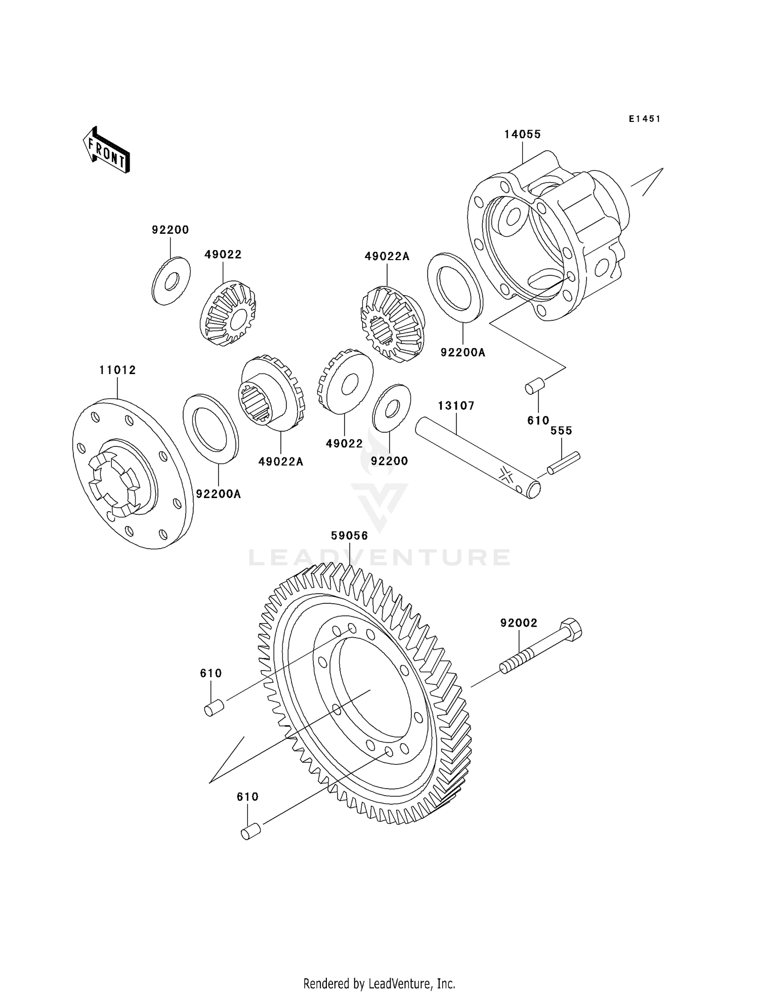 DIFFERENTIAL (KAF620-G1-G3)
