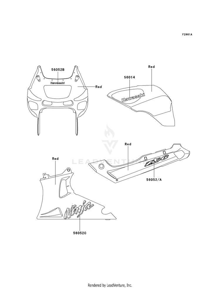 Decals (Red)(E10)(Ca,Us) Schematic