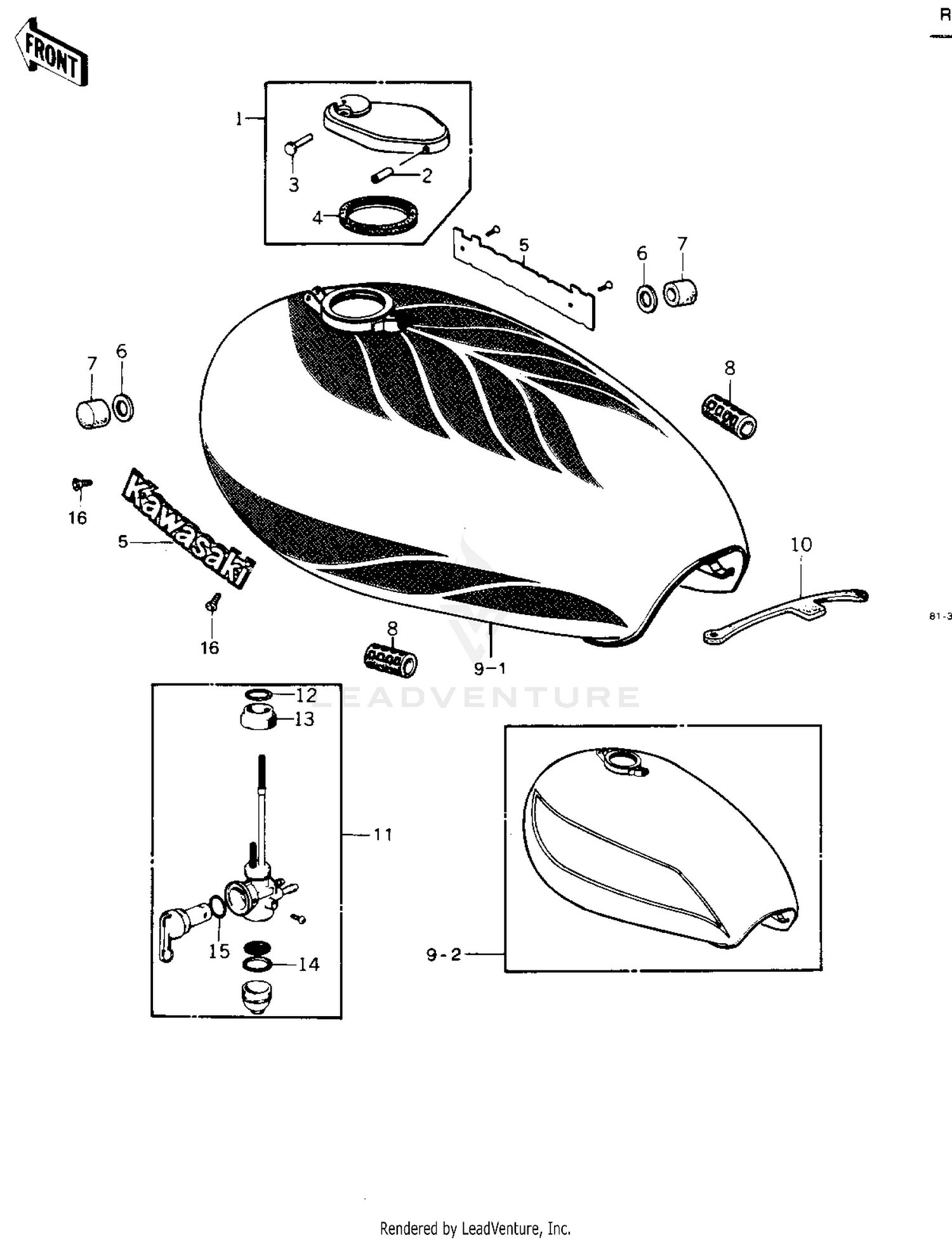 FUEL TANK ('79-'80 B3/B4)
