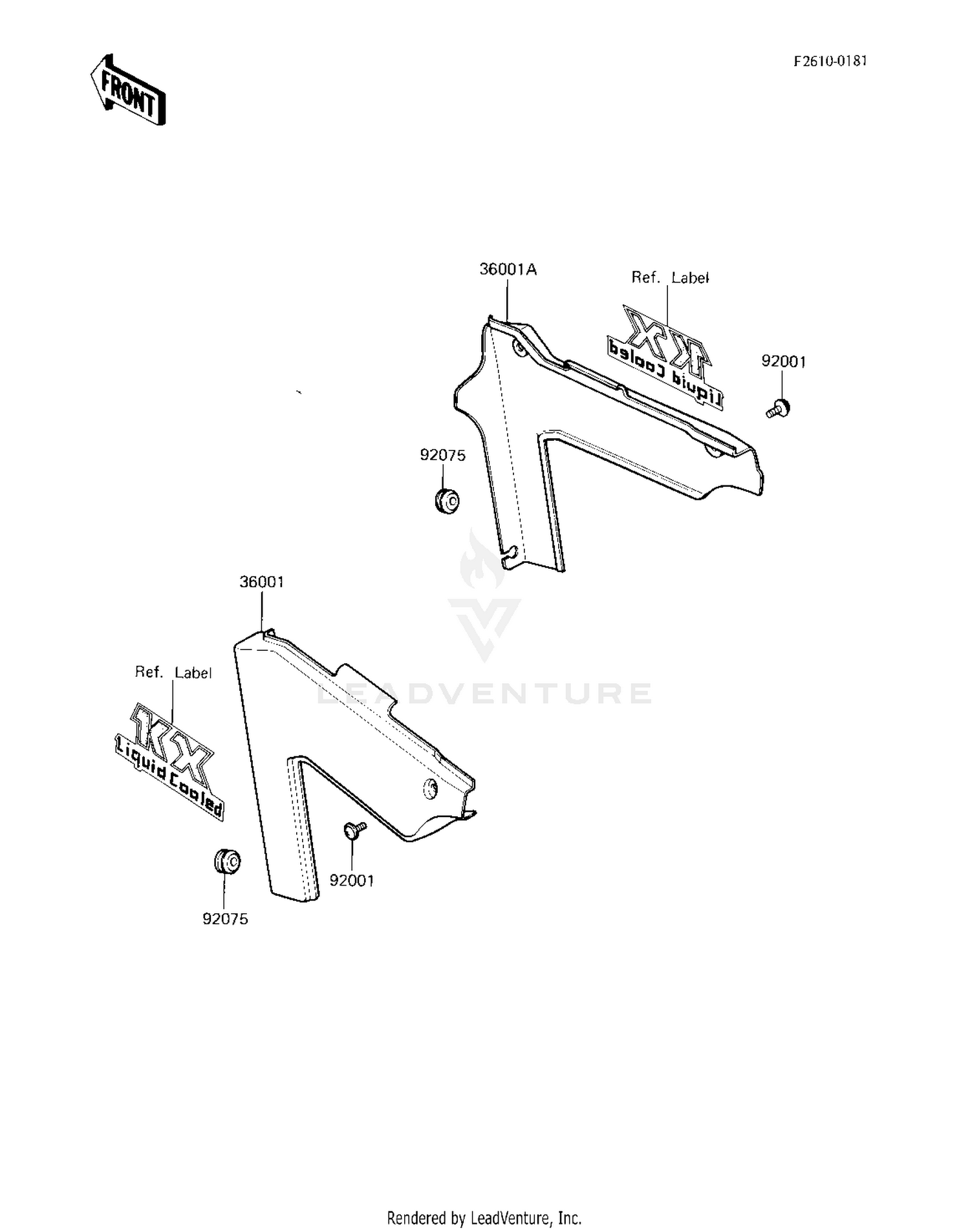 SIDE COVERS ('83 KX250-C1)