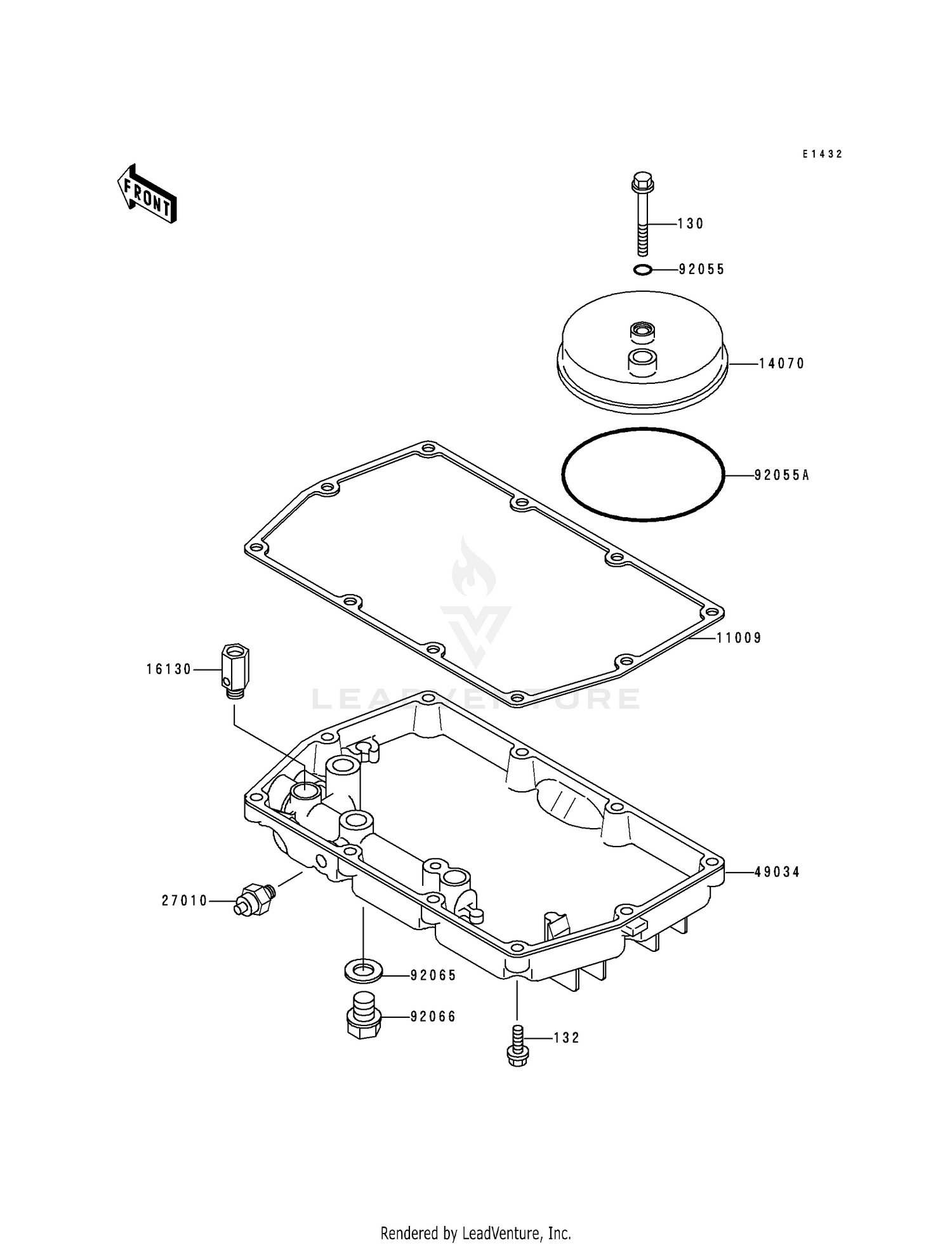 BREATHER COVER/OIL PAN