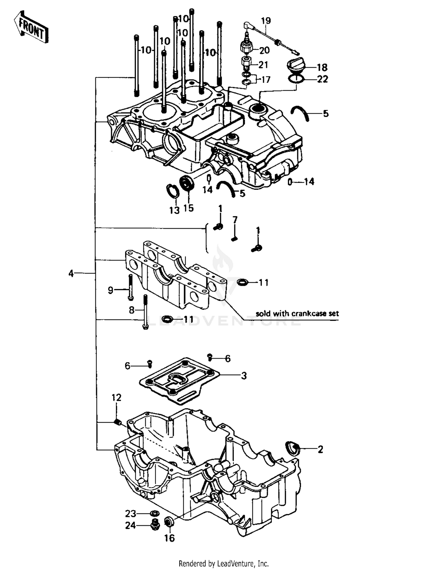 CRANKCASE ('80 B1)