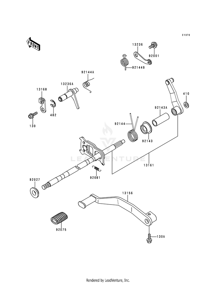 Gear Change Mechanism Schematic