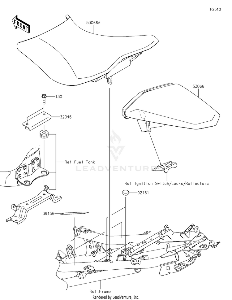 Seat EX400HLF Ninja 400 (2020) Schematic