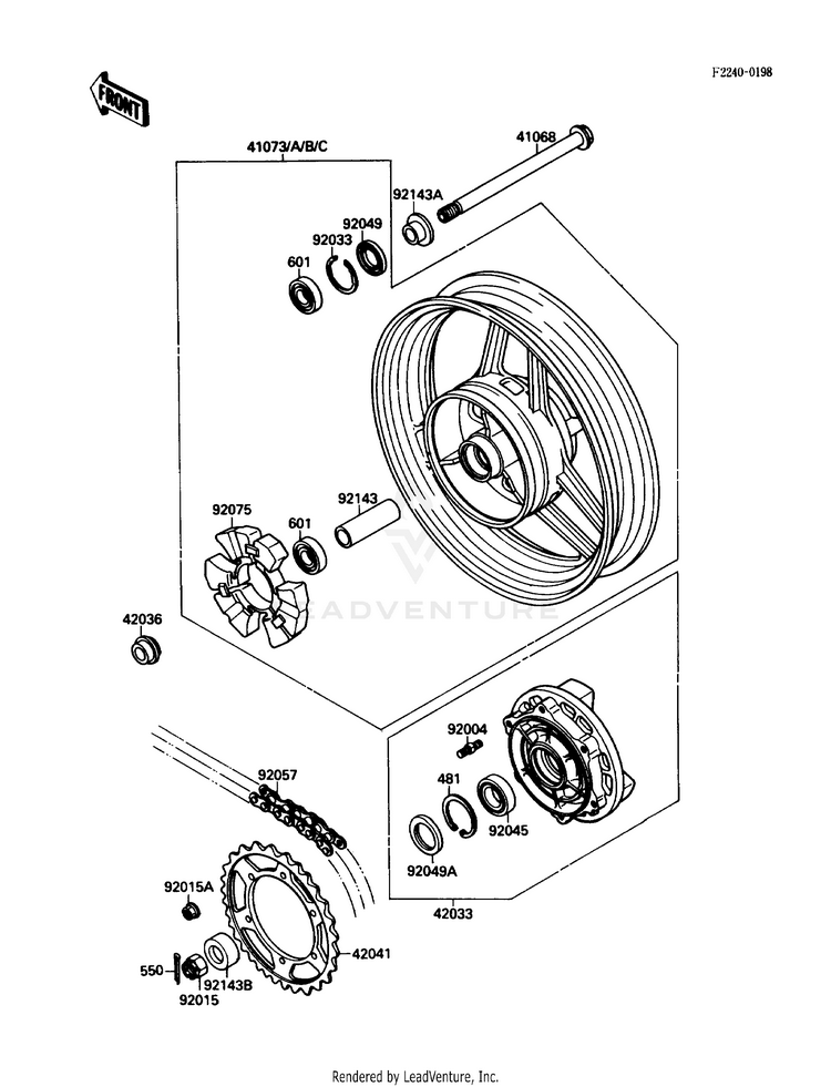 Rear Wheel/Chain Schematic