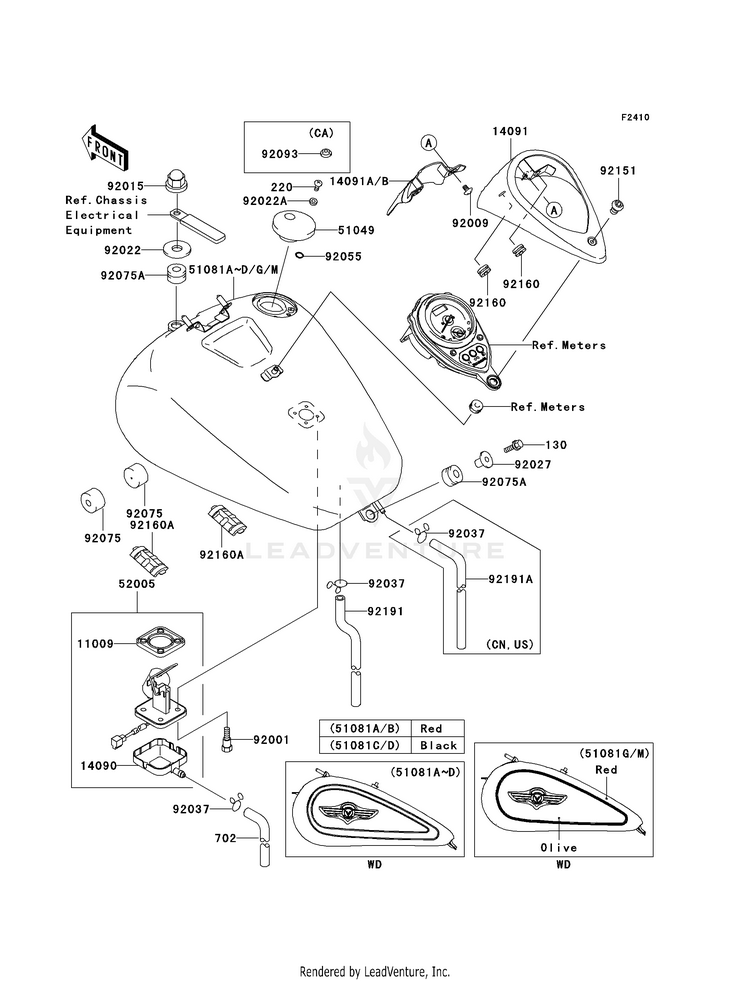 Fuel Tank (Vn1500-N1/N2) Schematic
