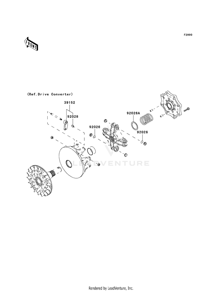 Optional Parts KVF750-A1 Brute Force 750 4x4i (2005) Schematic
