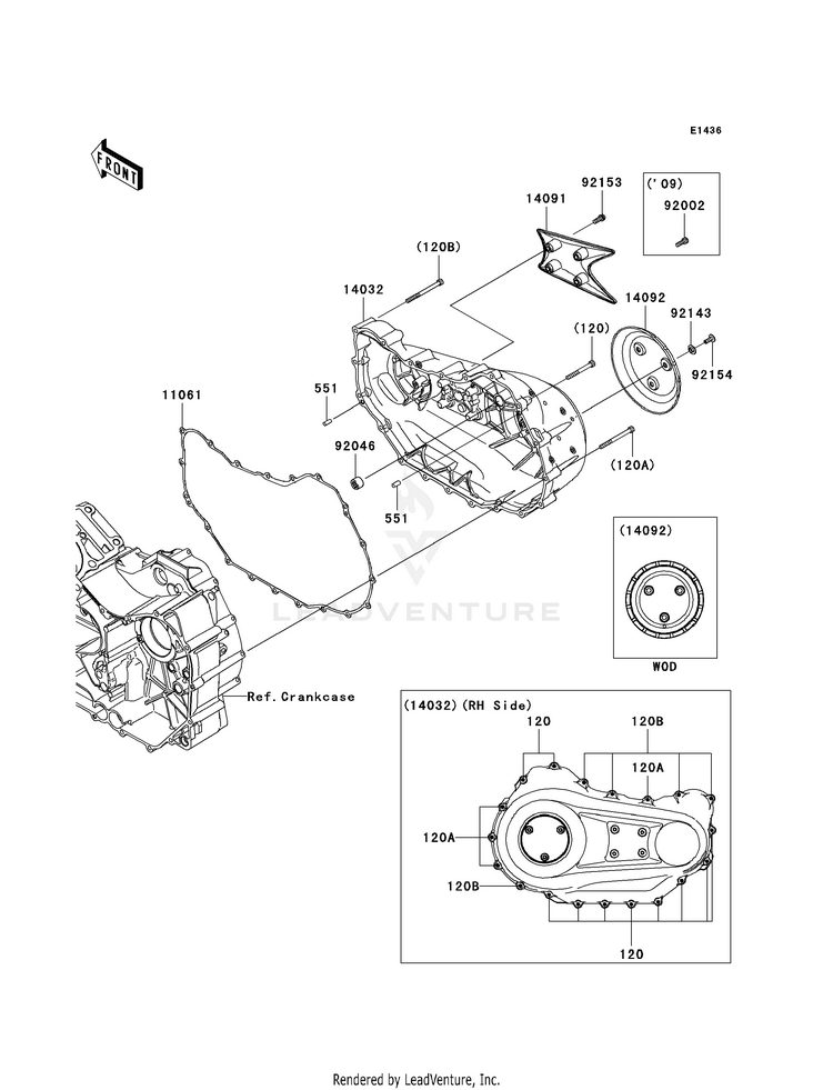 Right Engine Cover(S) Schematic