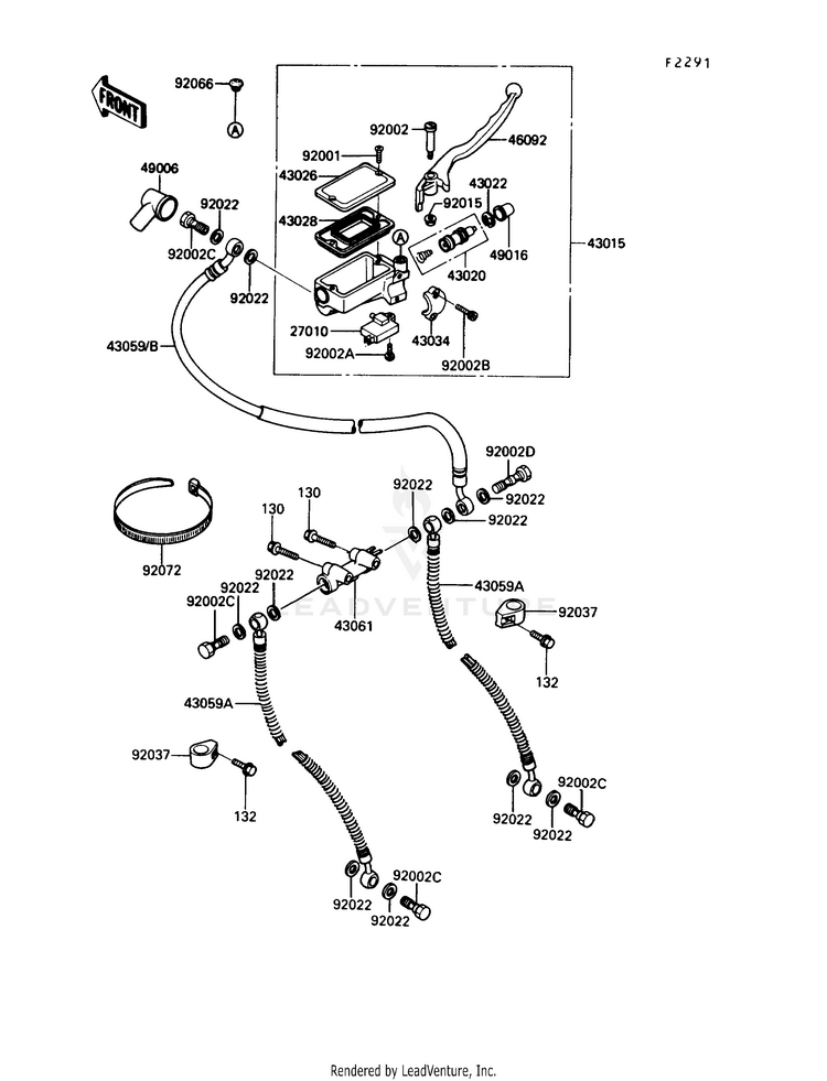 Front Master Cylinder Schematic