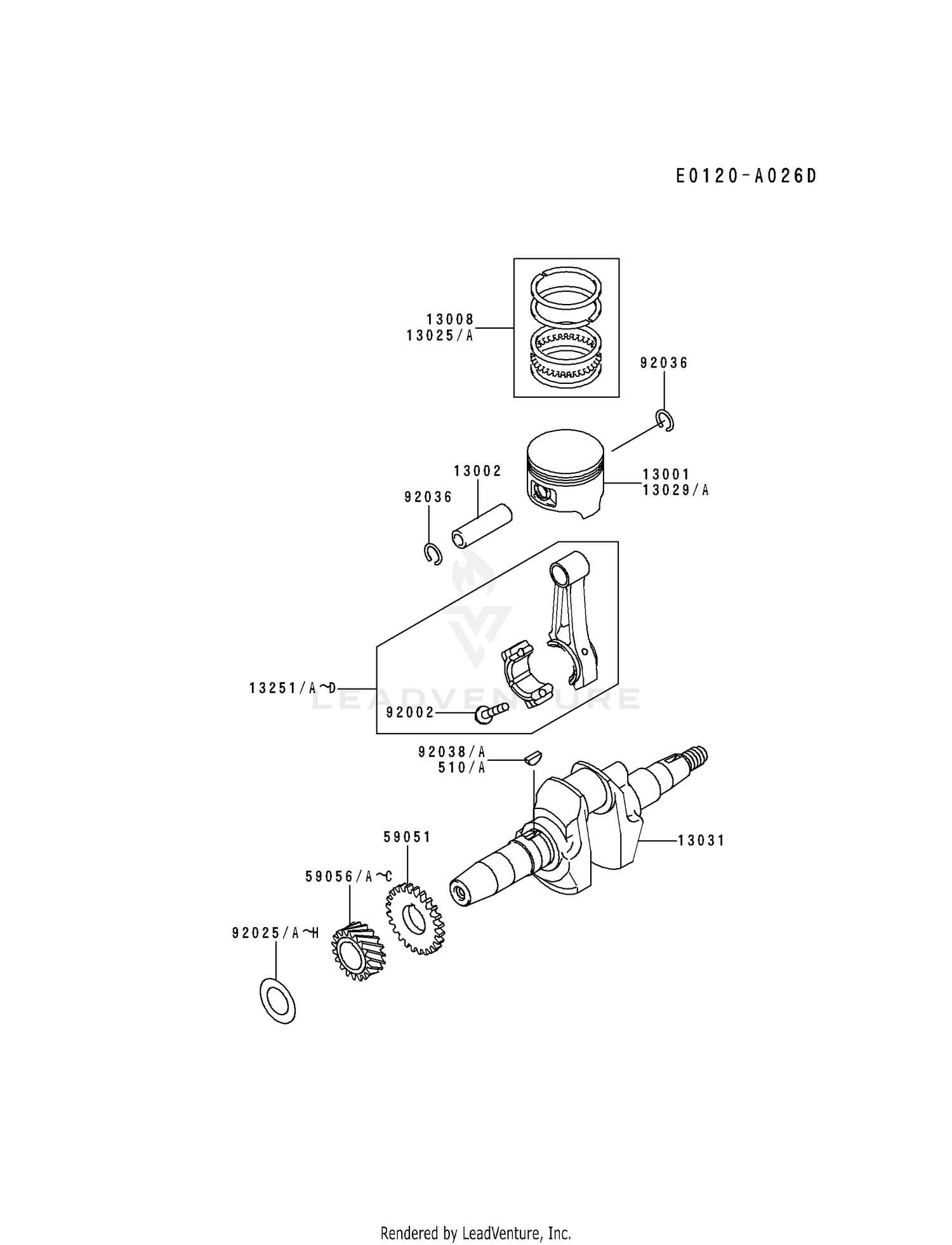 PISTON/CRANKSHAFT