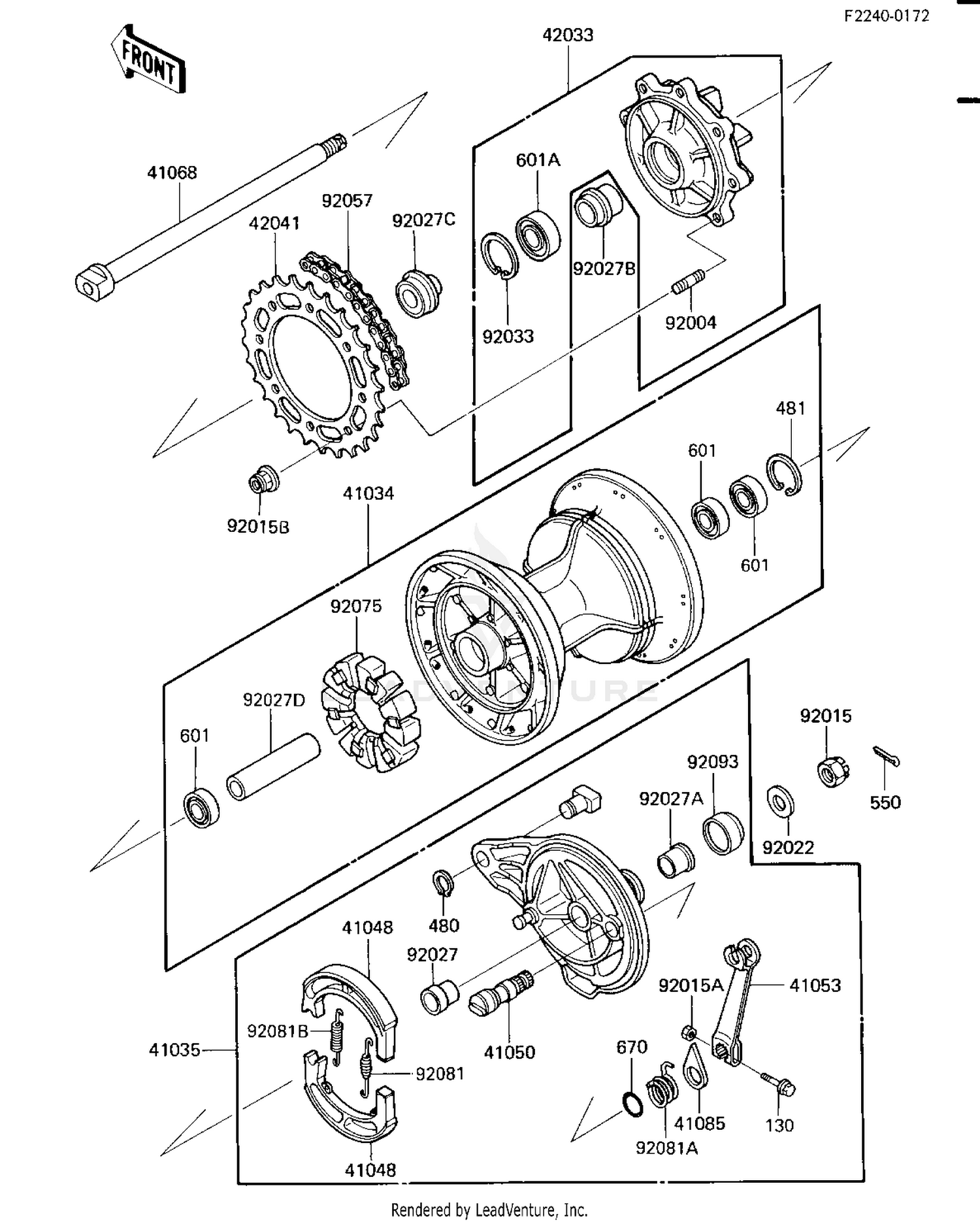 REAR HUB/BRAKE/CHAIN