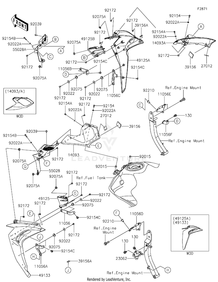 Cowling(Center) Schematic